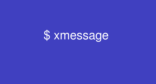 xmessage